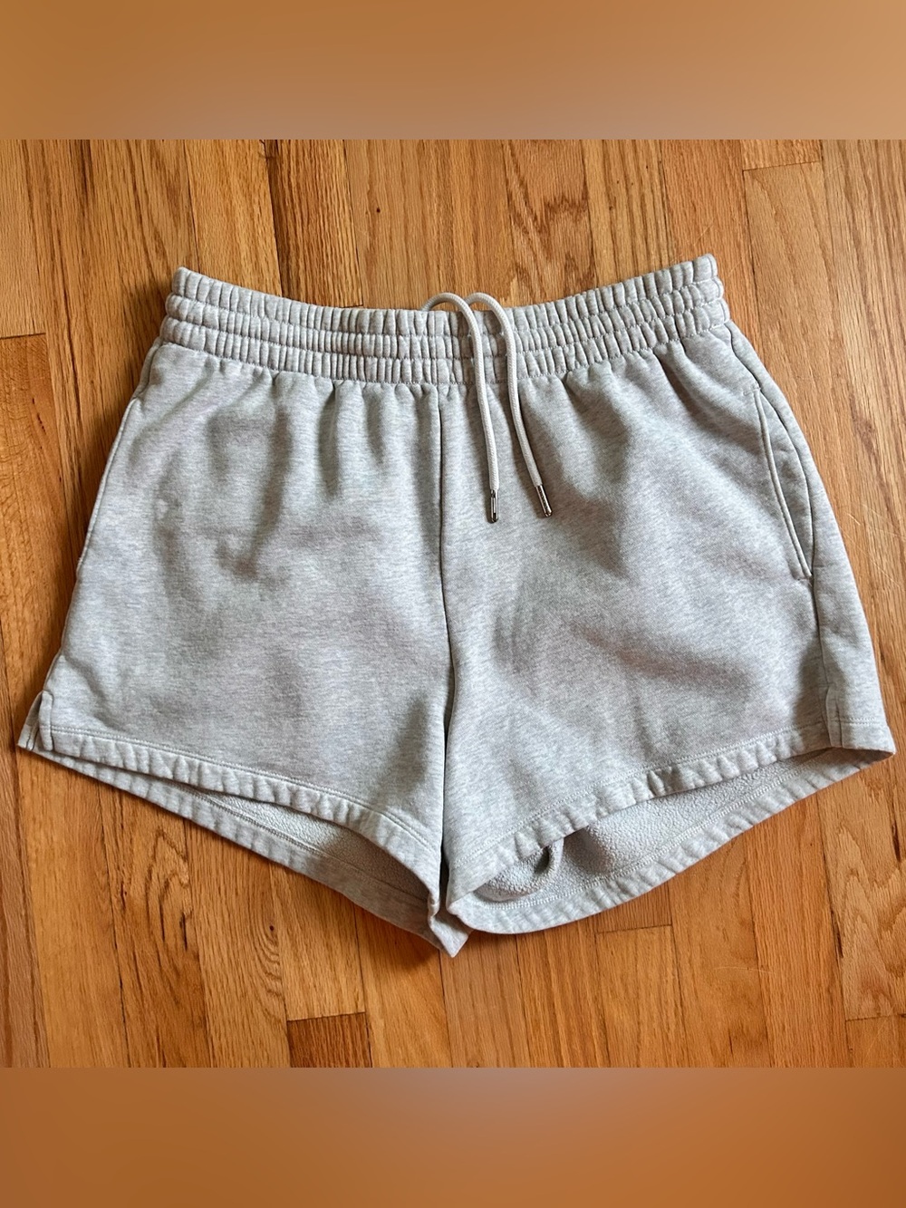 Abercrombie & Fitch Soft A & F Light Gray Athletic Lounge Shorts Size Large